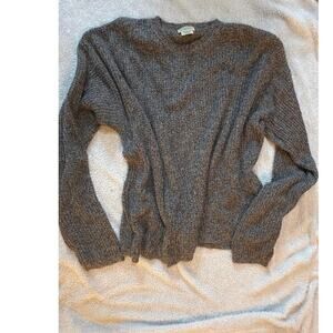 Vintage St. John’s Bay Rib Knit Sweater 3XL –Marled Brown & Gray Chunky Pullover